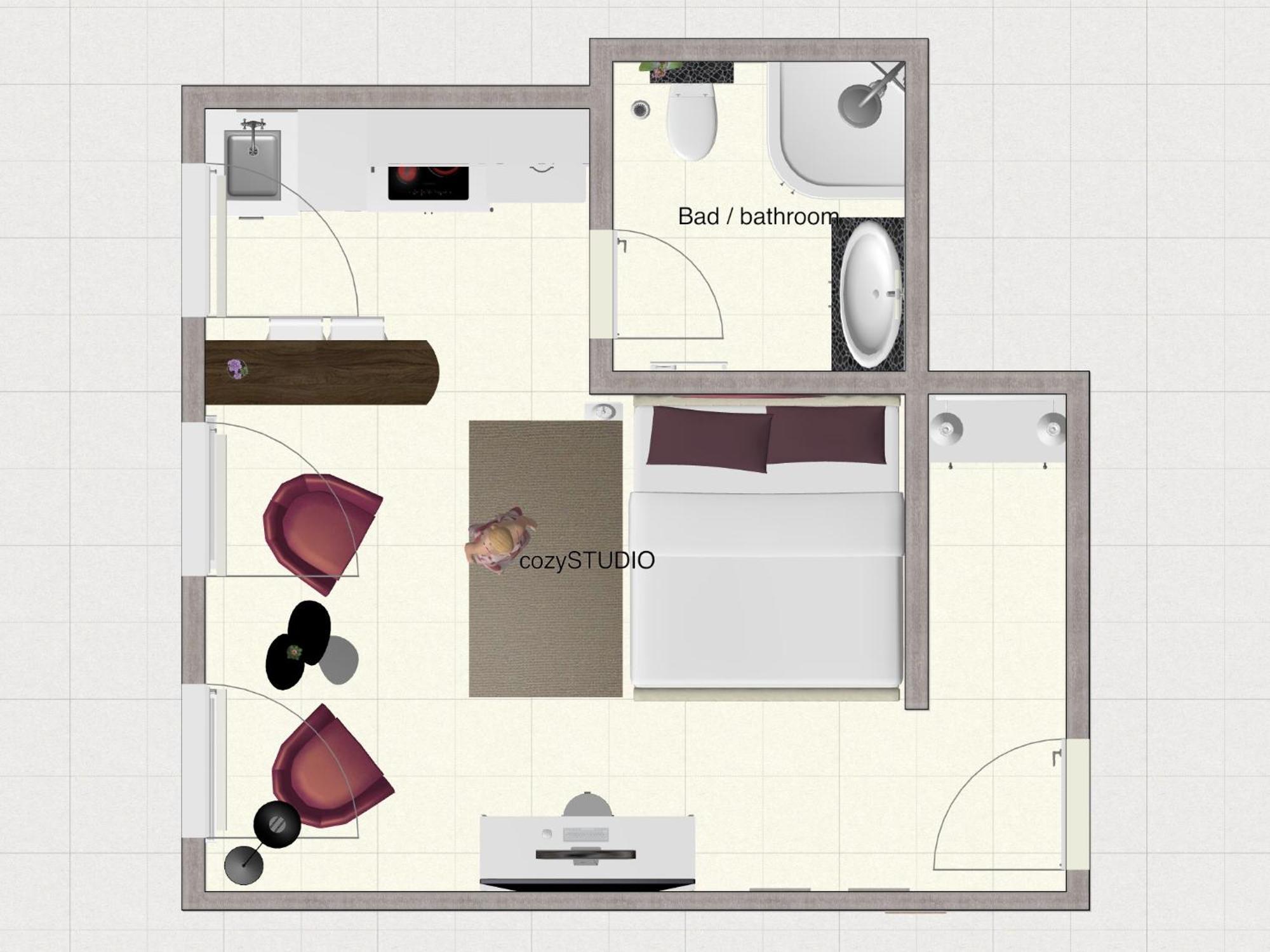 Secret Hideaways Cozystudio Superior Apartments Mit Wifi L 450M Bis Uni L Messe L Flughafen L Zoo Duisburg Szoba fotó